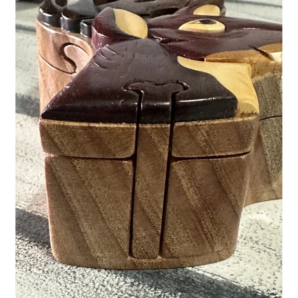 Deer‎ Head - Secret Wooden Puzzle Box Tinket Box Buck Cabin